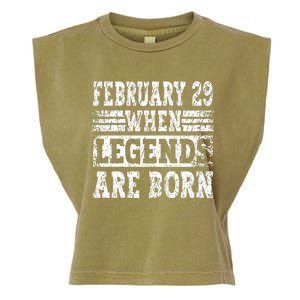 February 29 Birthday Cool Leap Year Garment-Dyed Women's Muscle Tee