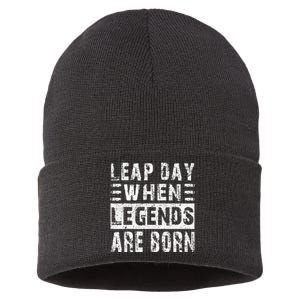 February 29 Birthday Cool Leap year Sustainable Knit Beanie