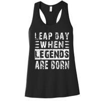 February 29 Birthday Cool Leap year Women's Racerback Tank