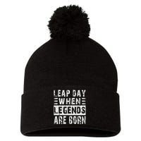 February 29 Birthday Cool Leap year Pom Pom 12in Knit Beanie