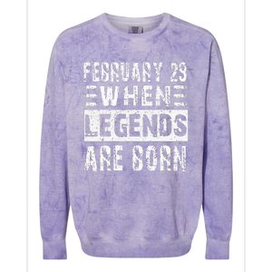 February 29 Birthday Cool leap year Colorblast Crewneck Sweatshirt