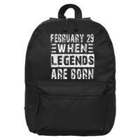 February 29 Birthday Cool leap year 16 in Basic Backpack