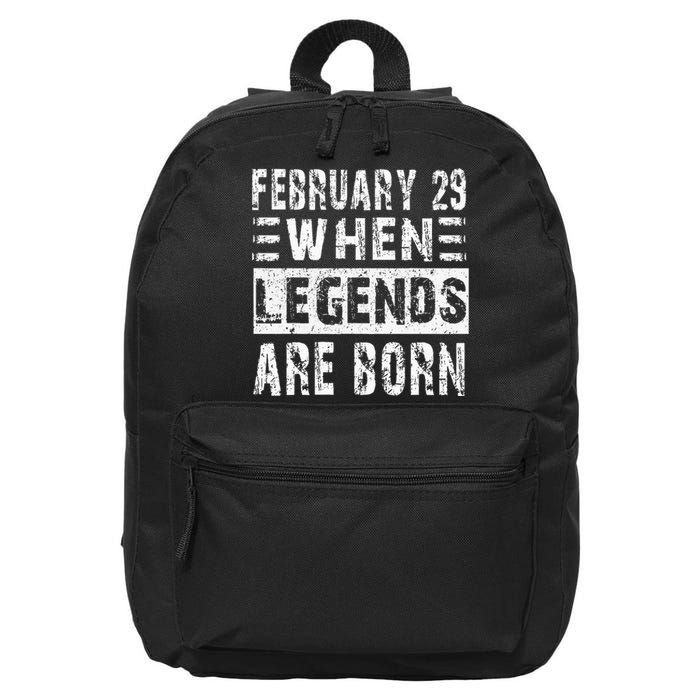 February 29 Birthday Cool leap year 16 in Basic Backpack