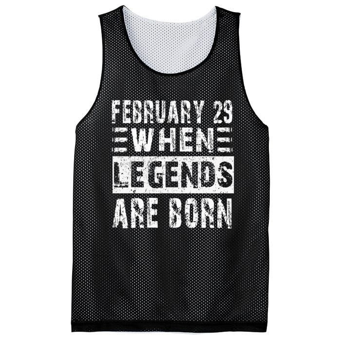 February 29 Birthday Cool leap year Mesh Reversible Basketball Jersey Tank