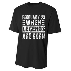 February 29 Birthday Cool leap year Performance Sprint T-Shirt