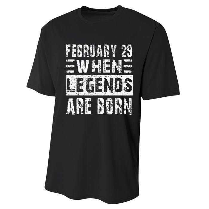 February 29 Birthday Cool leap year Performance Sprint T-Shirt