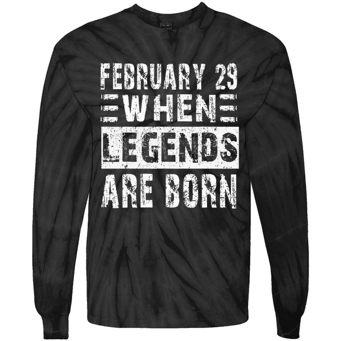 February 29 Birthday Cool leap year Tie-Dye Long Sleeve Shirt