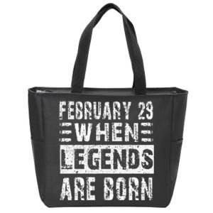 February 29 Birthday Cool leap year Zip Tote Bag