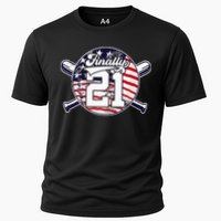 FINALLY 21 BASEBALL 21st BIRTHDAY Cooling Performance Crew T-Shirt