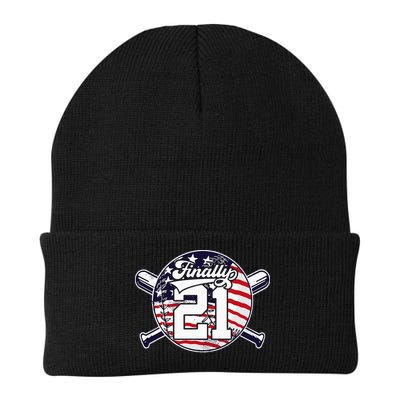 FINALLY 21 BASEBALL 21st BIRTHDAY Beanie