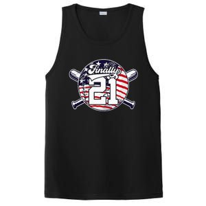 FINALLY 21 BASEBALL 21st BIRTHDAY PosiCharge Competitor Tank