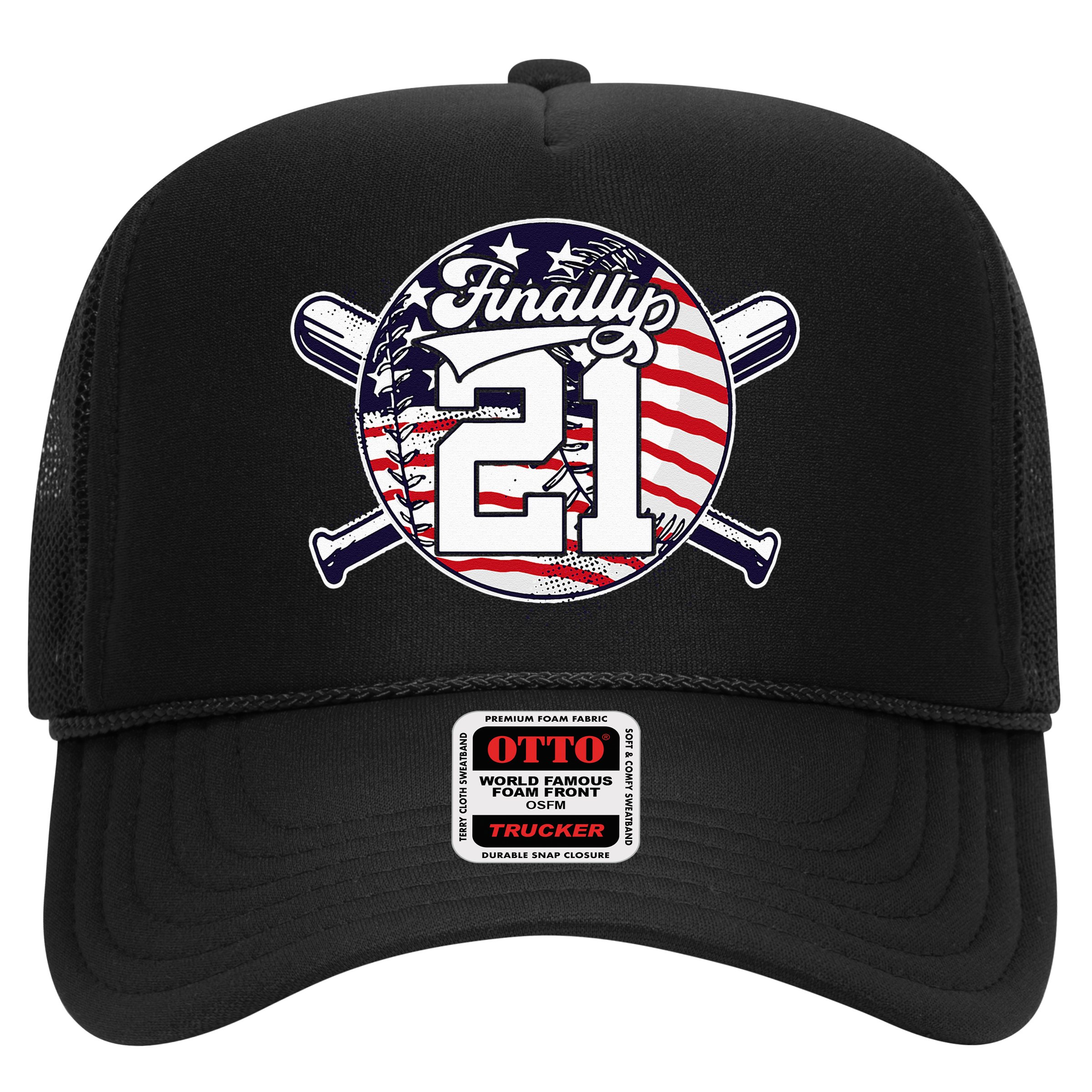 FINALLY 21 BASEBALL 21st BIRTHDAY Hat
