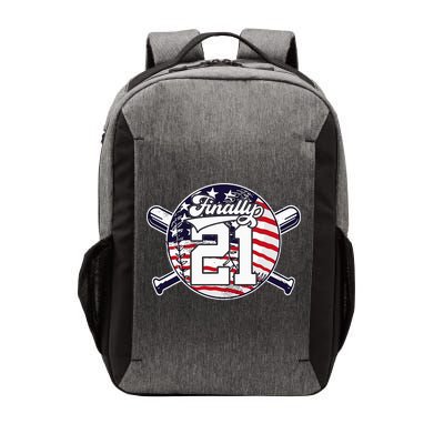 FINALLY 21 BASEBALL 21st BIRTHDAY Vector Backpack