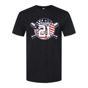 FINALLY 21 BASEBALL 21st BIRTHDAY Softstyle CVC T-Shirt