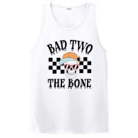 Funny 2nd Birthday Halloween Skeleton Boy Bad Two The Bone PosiCharge Competitor Tank