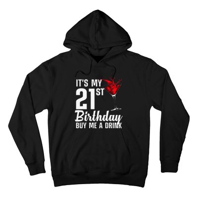 Funny 21st Birthday Art For Womens 21 Years Old Hoodie