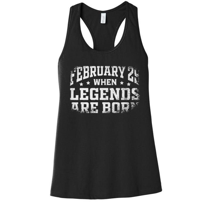 February 29 Birthday Leap Year For Cool Leap Day Women's Racerback Tank