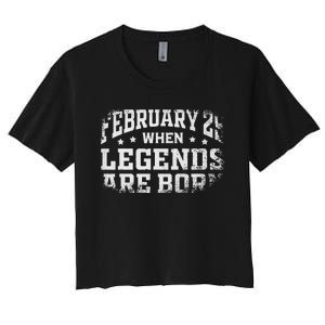 February 29 Birthday Leap Year For Cool Leap Day Women's Crop Top Tee