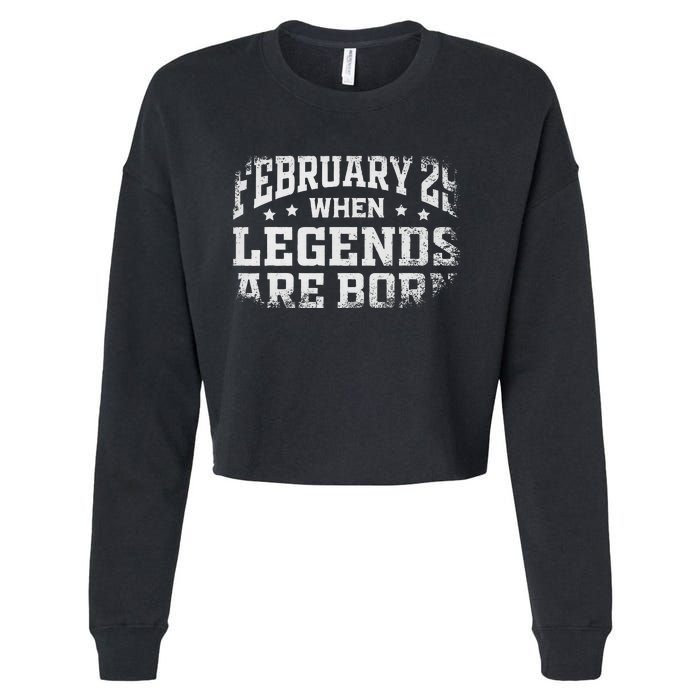 February 29 Birthday Leap Year For Cool Leap Day Cropped Pullover Crew