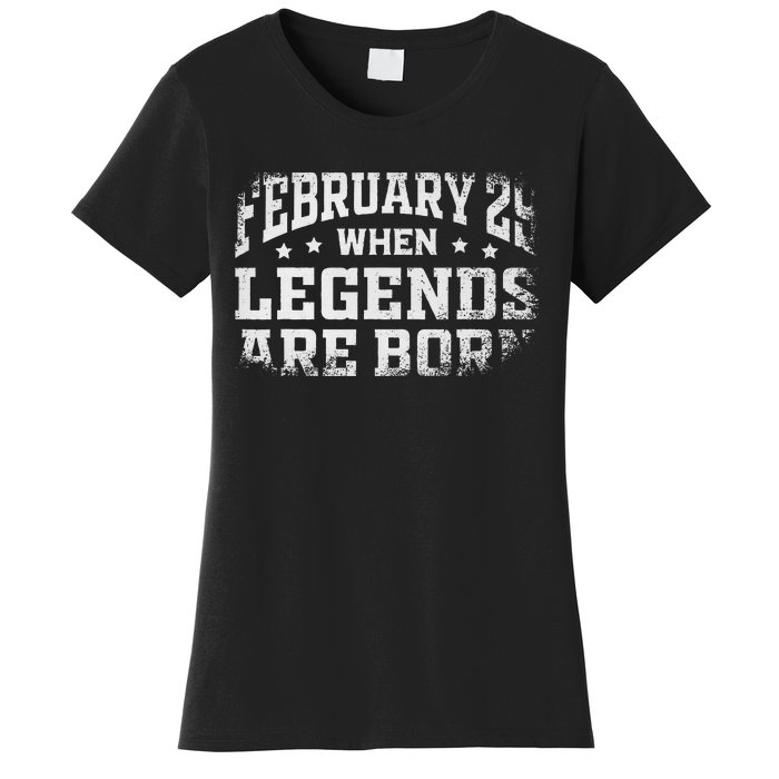 February 29 Birthday Leap Year For Cool Leap Day Women's T-Shirt