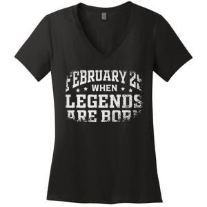 February 29 Birthday Leap Year For Cool Leap Day Women's V-Neck T-Shirt