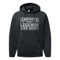 February 29 Birthday Leap Year For Cool Leap Day Performance Fleece Hoodie