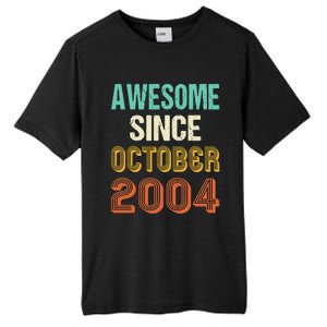 Funny 20th Birthday Awesome Since Oct 2004 Born In October Tall Fusion ChromaSoft Performance T-Shirt