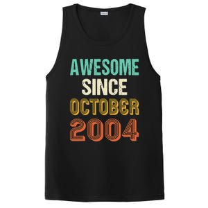 Funny 20th Birthday Awesome Since Oct 2004 Born In October PosiCharge Competitor Tank