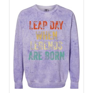 February 29 Birthday Cool Leap Year Colorblast Crewneck Sweatshirt