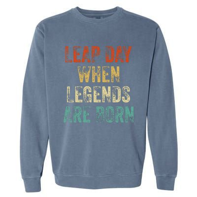 February 29 Birthday Cool Leap Year Garment-Dyed Sweatshirt