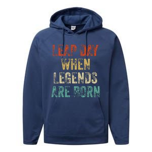 February 29 Birthday Cool Leap Year Performance Fleece Hoodie