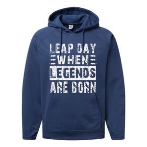 February 29 Birthday Cool Leap year Performance Fleece Hoodie