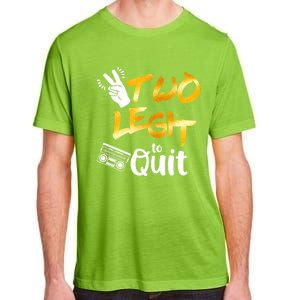 Funny 2nd Birthday Hip Hop Theme Two Legit To Quit 1 Adult ChromaSoft Performance T-Shirt