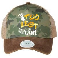 Funny 2nd Birthday Hip Hop Theme Two Legit To Quit 1 Legacy Tie Dye Trucker Hat