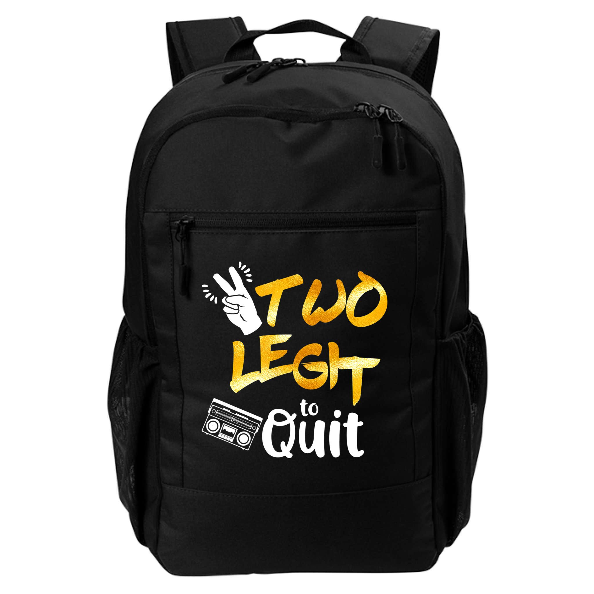 Funny 2nd Birthday Hip Hop Theme Two Legit To Quit 1 Backpack