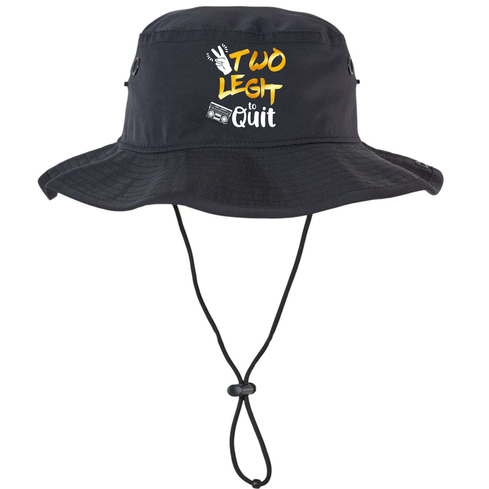 Funny 2nd Birthday Hip Hop Theme Two Legit To Quit 1 Bucket Hat