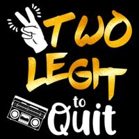 Funny 2nd Birthday Hip Hop Theme Two Legit To Quit 1 Drawstring Bag