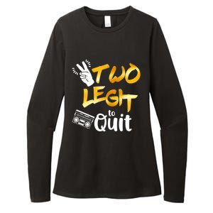 Funny 2nd Birthday Hip Hop Theme Two Legit To Quit 1 Womens CVC Long Sleeve Shirt