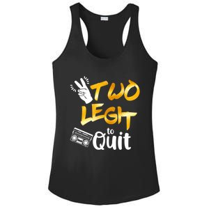 Funny 2nd Birthday Hip Hop Theme Two Legit To Quit 1 Ladies PosiCharge Competitor Racerback Tank