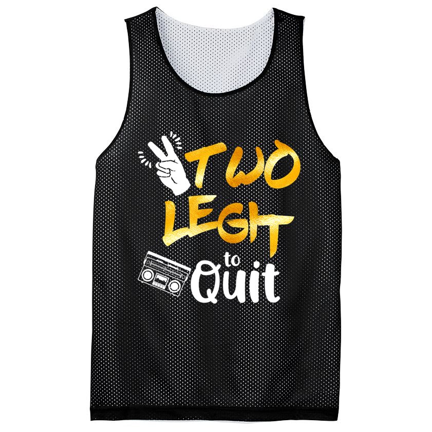 Funny 2nd Birthday Hip Hop Theme Two Legit To Quit 1 Mesh Reversible Basketball Jersey Tank