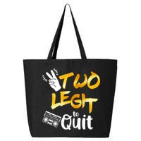 Funny 2nd Birthday Hip Hop Theme Two Legit To Quit 1 25L Jumbo Tote