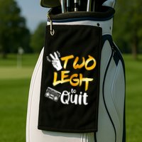 Funny 2nd Birthday Hip Hop Theme Two Legit To Quit 1 Golf Towel