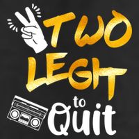Funny 2nd Birthday Hip Hop Theme Two Legit To Quit 1 Golf Towel