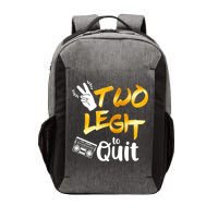 Funny 2nd Birthday Hip Hop Theme Two Legit To Quit 1 Vector Backpack