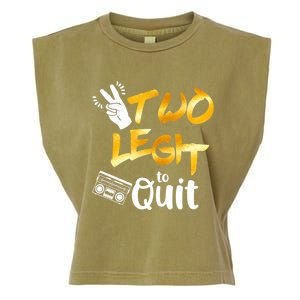 Funny 2nd Birthday Hip Hop Theme Two Legit To Quit 1 Garment-Dyed Women's Muscle Tee