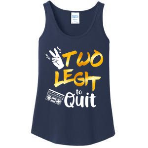 Funny 2nd Birthday Hip Hop Theme Two Legit To Quit 1 Ladies Essential Tank