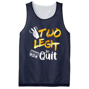 Funny 2nd Birthday Hip Hop Theme Two Legit To Quit 1 Mesh Reversible Basketball Jersey Tank