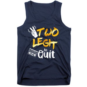 Funny 2nd Birthday Hip Hop Theme Two Legit To Quit 1 Tank Top