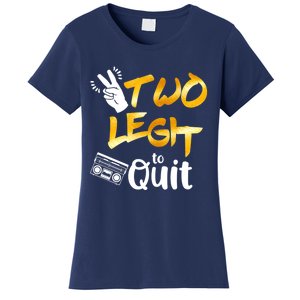 Funny 2nd Birthday Hip Hop Theme Two Legit To Quit 1 Women's T-Shirt