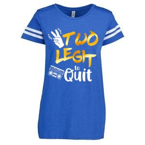 Funny 2nd Birthday Hip Hop Theme Two Legit To Quit 1 Enza Ladies Jersey Football T-Shirt